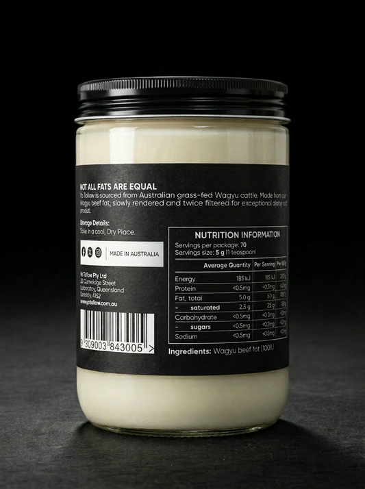 Grass-Fed Wagyu Tallow 350g Jar